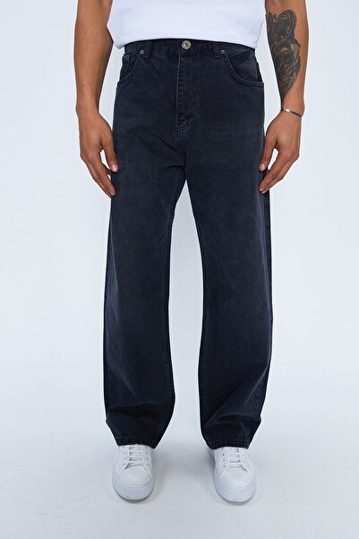 Sizefash بنطال كارجو واسع الساق من الجينز الروسي الفضفاض