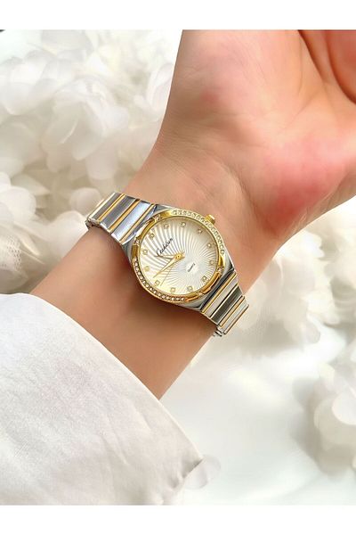 Forsining Ceshdun - Gold & Silver Women's Wristwatch