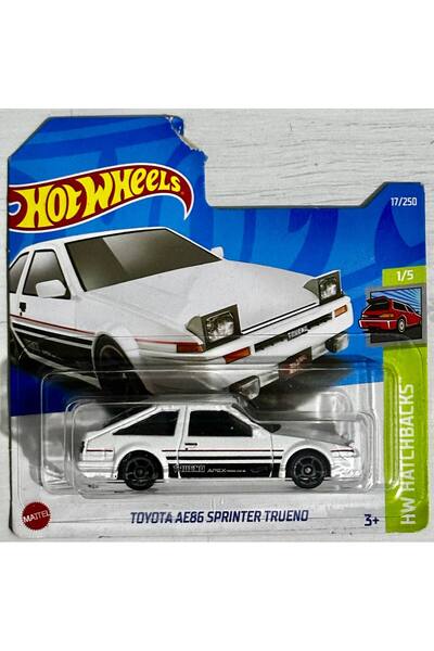 HOT WHEELS HotWheels Toyota AE86 Sprinter Trueno Kartonet Hasarlı - 1/64 Ölçek