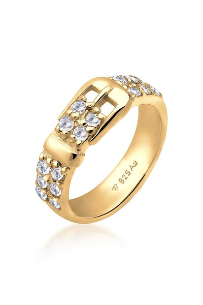 ELLI 925 Sterling Silber Kristall Ring