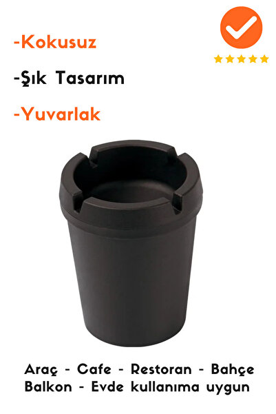 ALTEG Oto Araba Küllük Araç Kültablası Koku Yapmaz Kare Restoran Cafe Bahçe E...