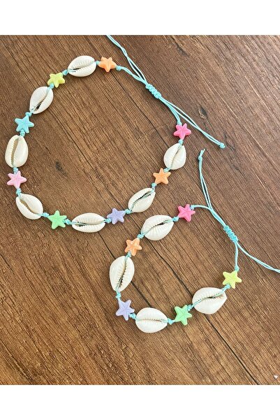 Seashell Colored Star Necklace