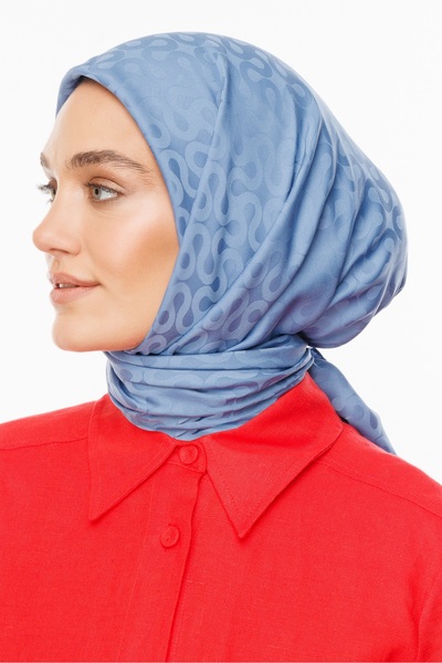 Mooncorn Шовковий шарф з візерунком місяця