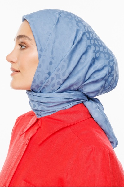 Mooncorn Шовковий шарф з візерунком місяця