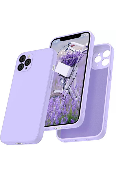 Fibaks Iphone 12 Pro Max Uyumlu Kılıf Lansman Kadife Kamera Korumalı Yumuşak Silikon