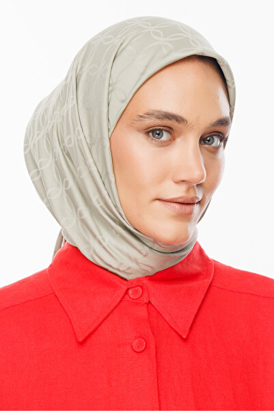 Mooncorn London Patterned Silky Jacquard Scarf