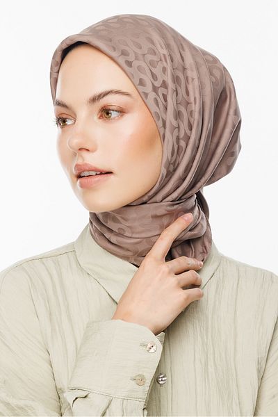 Mooncorn وشاح جاكار حريري بنمط القمر