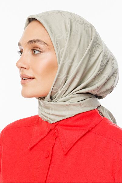 Mooncorn London Patterned Silky Jacquard Scarf