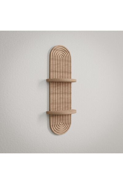 moobs home Semplice Meşe Dekoratif Duvar Rafı Dresuar