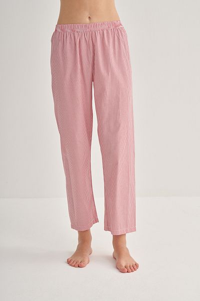 COLORDS Women's Pocket Detail Striped Long Pajama Set