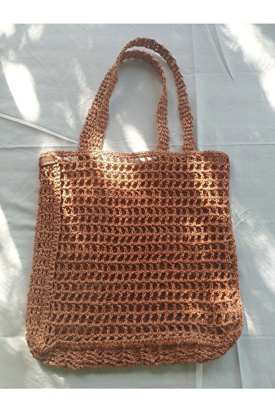 Nympha Χειροποίητη πλεκτή τσάντα tote