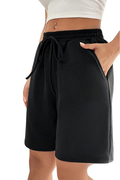 pandy Düz Renk Kadın Regular Şort