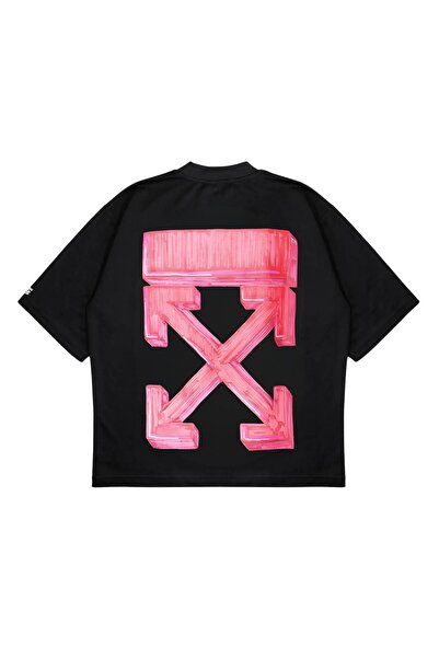 SELF CONTROL Off-White Logo Printed Oversize Unisex Cotton T-shirt - SC Soap