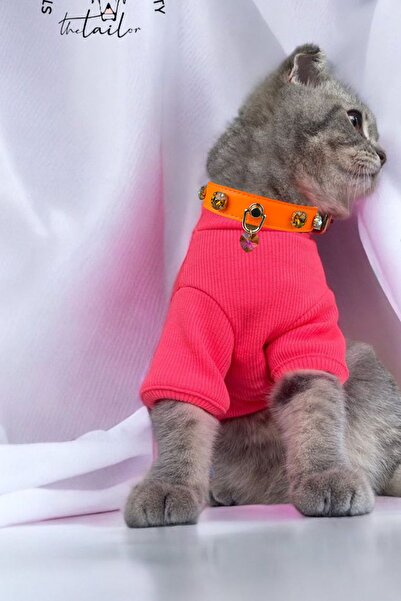 TheTailor Taşlı Deri Kedi Tasması