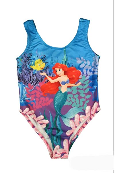 YDBKStore Kız Çocuk (2-8yaş) Denizkızı Baskılı Mayo