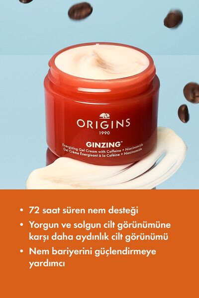Origins C Vitamini & Niasinamid Içeren Ginzing™ Canlandırıcı Jel Nemlendirici 30ml