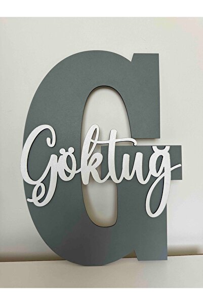 Işıklıtoplardükkanı Çocuk ve Bebek Odası Harf Kapı ve Duvar Süsü Pano İsimlik