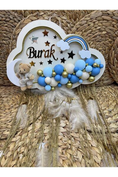 KRVTASARIM Erkek Bebek Kapı Süsü