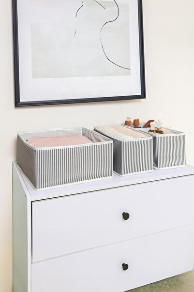 Emofom 4-Piece Drawer Organizer Scrap Storage Box Basket