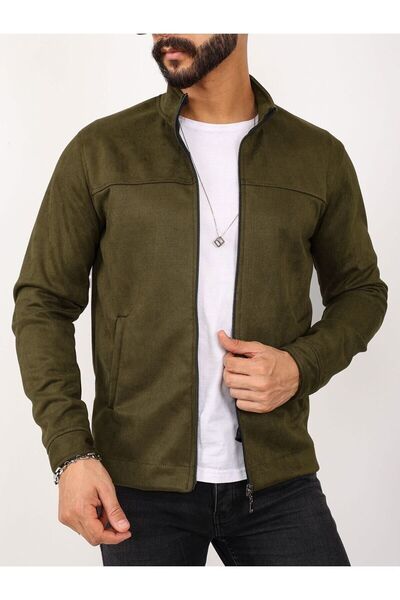 BYzıt سترة من جلد الغزال للرجال