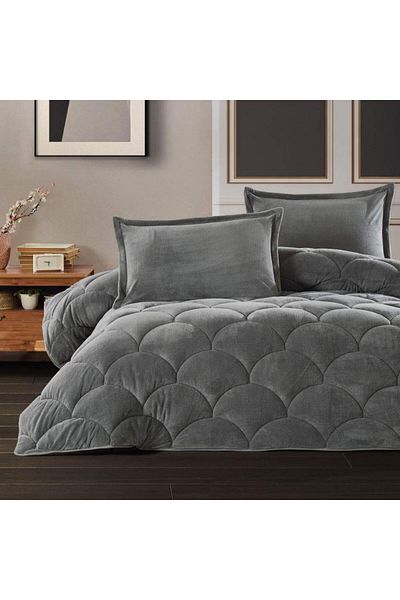 Zeynep Tekstil Clasy Welsoft Quilt Fluffy - Double