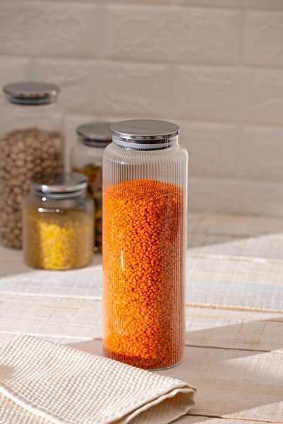 ACAR Lines Borosilikat Cam Kavanoz - 1300 ml