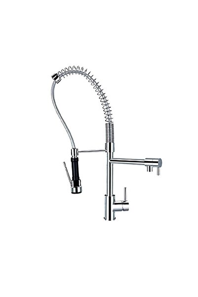 GMS صنبور مطبخ صناعي مزدوج