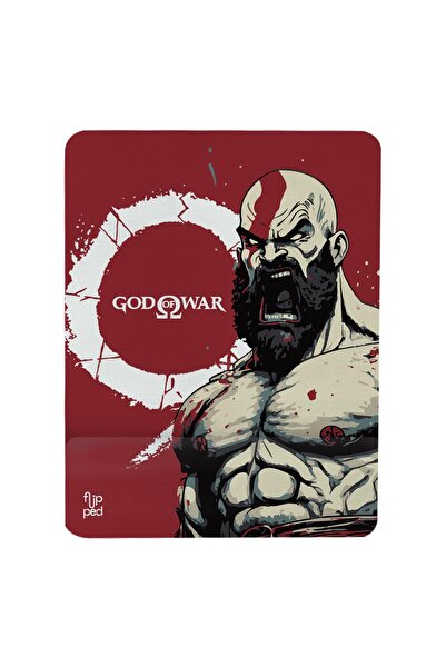 Flipped God Of War Bilek Destekli Mousepad Kupa Bardak ve Klavyepad Seti