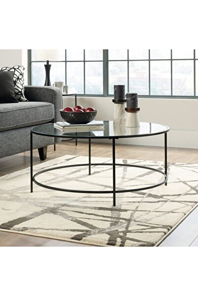 tino furniture Roma Mat Siyah Orta Sehpa