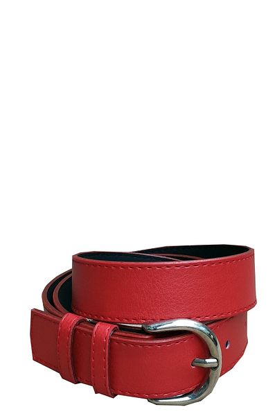 Kemer Dünyası 3 Cm Plain Classic Red Women's Belt