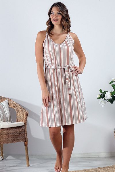 Bella Linda Rochie de damă cu curele de frânghie