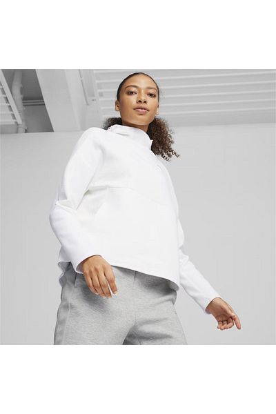 Puma EVOSTRIPE Hoodie WHITE Női pulóver