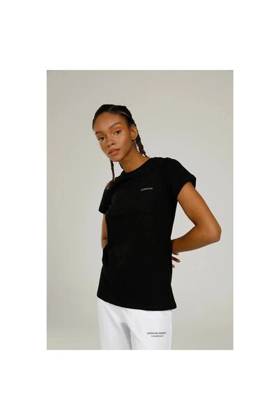 lumberjack Γυναικείο μπλουζάκι 4M WB C NECK 11CT122 4FX BLACK