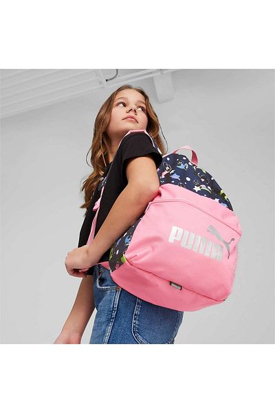 Puma PUMA Phase Small Backpack - Μαύρο και πολύχρωμο παιδικό σακίδιο πλάτης