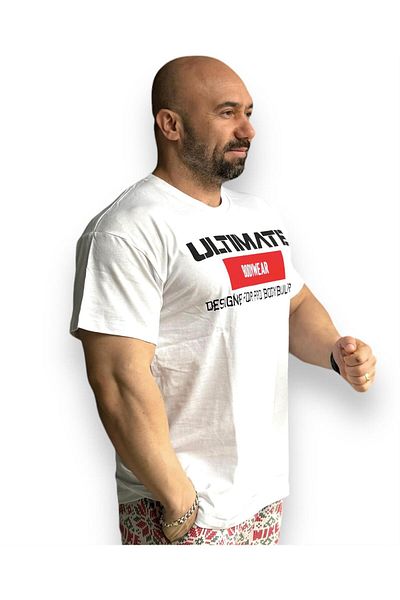 ULTIMATE BODYWEAR Μπλουζάκι με λογότυπο Pure White
