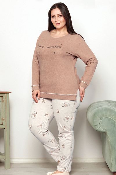 Bella Linda Women's Plus Size Pajama Set