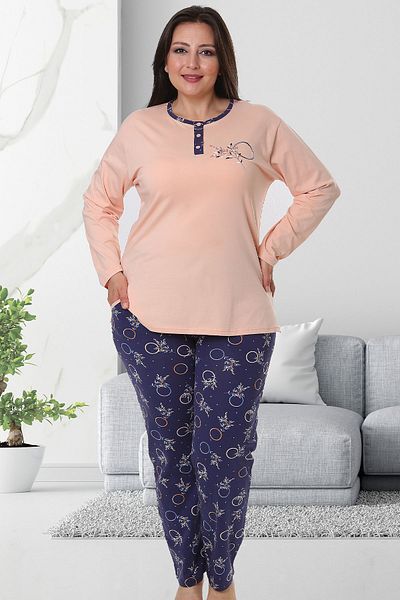 Bella Linda Cotton Plus Size Women's Pajama Set