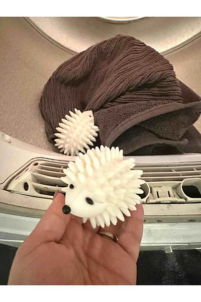 Amentes White Hedgehog Drying Ball - 1 Τεμάχιο