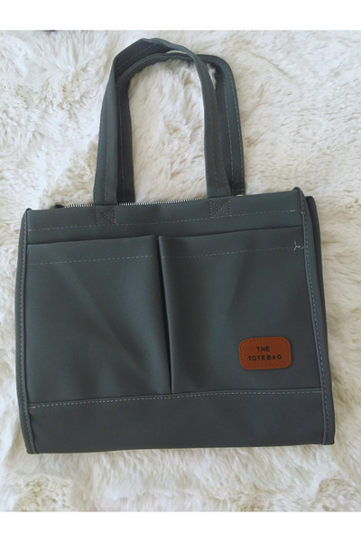 pelin ışık Ön Cepli Tote Bag El Ve Omuz Çantası