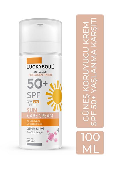 LUCKY SOUL Sunscreen (Anti-Aging Collagen Tinted) 100ml