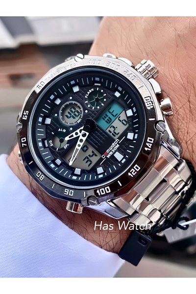 Comwatch Men's Wristwatch - Waterproof Metal Cord Product with 2 Years Warranty