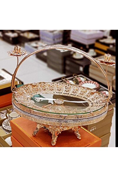 EVRA METAL CAMLI SEPETLİ SUNUMLUK EL-20