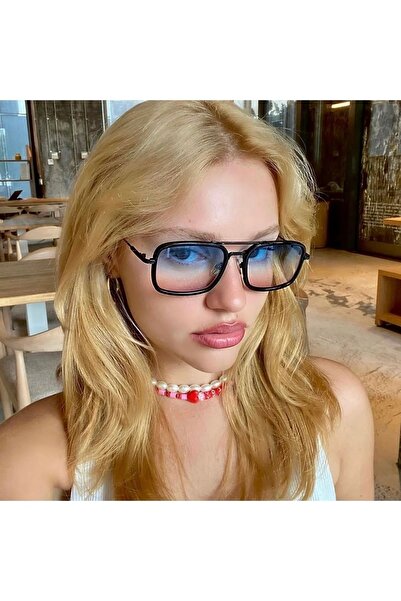 LOOKUP NEW Unisex Women Men Uv400 Protected Blue Orange Transition Square Rec...