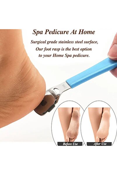 gaman Jiletli Topuk Rendesi Plastik Saplı Yedek Jilet Hediyeli Mavi