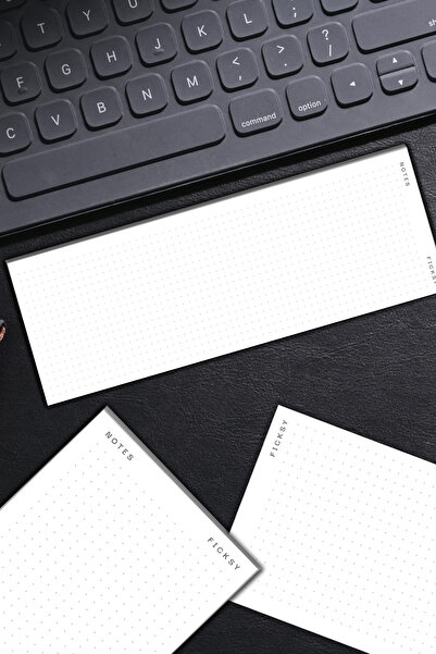 Ficksy قائمة المهام بنقاط 10.5*29.7 سم - قائمة الفحص - مخطط