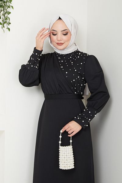 Kirazgym Kleid mit Perlendetails für besondere Anlässe