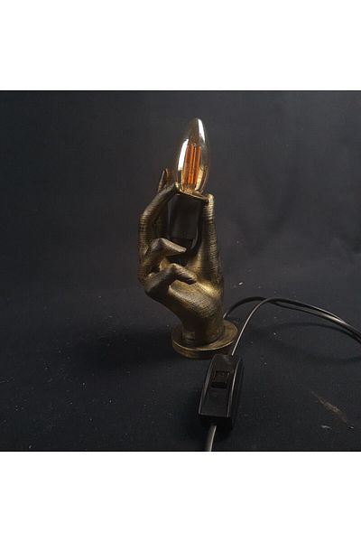 ASHROBOTİC Decorative Night Lamp - Hand Figured Table Lamp