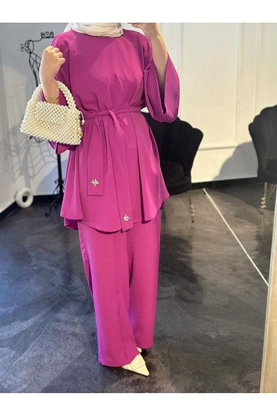 Uçan Fil Royal Series Pink Double Suit