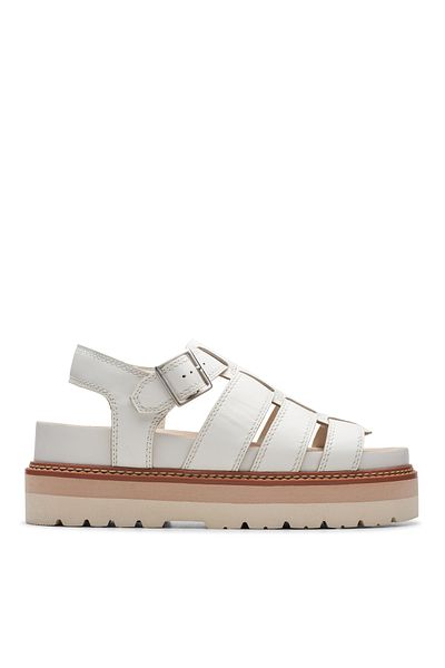 CLARKS Clarks Cream Genuine leather Sandals For Womens