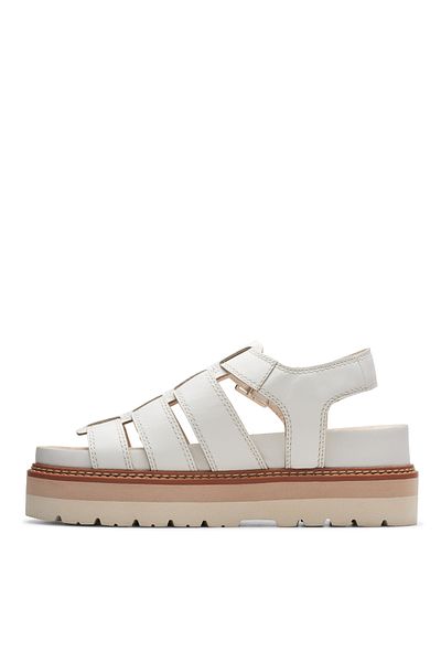 CLARKS Clarks Cream Genuine leather Sandals For Womens